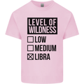 Levels of Wildness Libra Mens Cotton T-Shirt Tee Top Light Pink