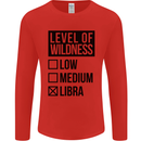 Levels of Wildness Libra Mens Long Sleeve T-Shirt Red