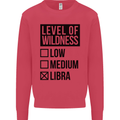 Levels of Wildness Libra Mens Sweatshirt Jumper Heliconia