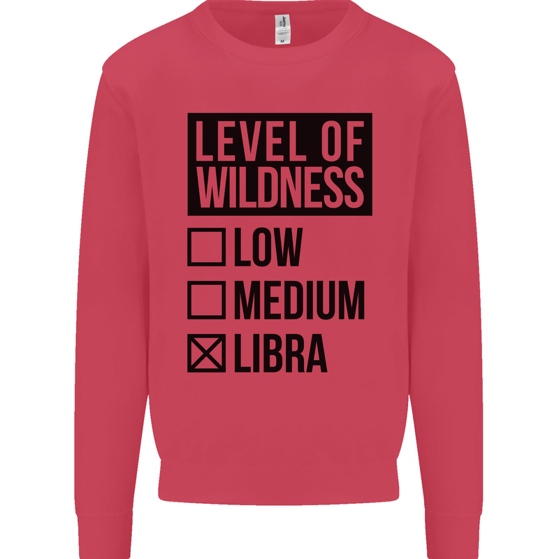 Levels of Wildness Libra Mens Sweatshirt Jumper Heliconia