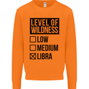 Levels of Wildness Libra Mens Sweatshirt Jumper Orange