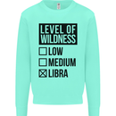 Levels of Wildness Libra Mens Sweatshirt Jumper Peppermint