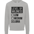 Levels of Wildness Libra Mens Sweatshirt Jumper Sports Grey