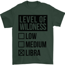 Levels of Wildness Libra Mens T-Shirt Cotton Gildan Forest Green