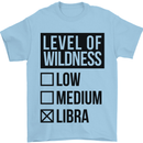 Levels of Wildness Libra Mens T-Shirt Cotton Gildan Light Blue