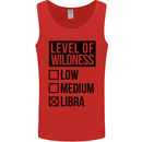 Levels of Wildness Libra Mens Vest Tank Top Red