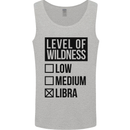 Levels of Wildness Libra Mens Vest Tank Top Sports Grey