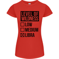 Levels of Wildness Libra Womens Petite Cut T-Shirt Red
