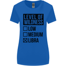 Levels of Wildness Libra Womens Wider Cut T-Shirt Royal Blue