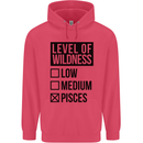 Levels of Wildness Pisces Childrens Kids Hoodie Heliconia