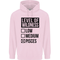 Levels of Wildness Pisces Childrens Kids Hoodie Light Pink