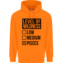 Levels of Wildness Pisces Childrens Kids Hoodie Orange