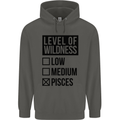 Levels of Wildness Pisces Childrens Kids Hoodie Storm Grey