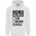 Levels of Wildness Pisces Childrens Kids Hoodie White