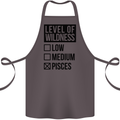 Levels of Wildness Pisces Cotton Apron 100% Organic Dark Grey