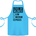 Levels of Wildness Pisces Cotton Apron 100% Organic Turquoise