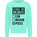 Levels of Wildness Pisces Kids Sweatshirt Jumper Peppermint