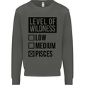 Levels of Wildness Pisces Kids Sweatshirt Jumper Storm Grey