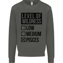 Levels of Wildness Pisces Kids Sweatshirt Jumper Storm Grey