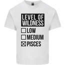 Levels of Wildness Pisces Kids T-Shirt Childrens White