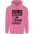 Levels of Wildness Pisces Mens 80% Cotton Hoodie Azelea