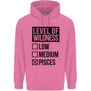 Levels of Wildness Pisces Mens 80% Cotton Hoodie Azelea