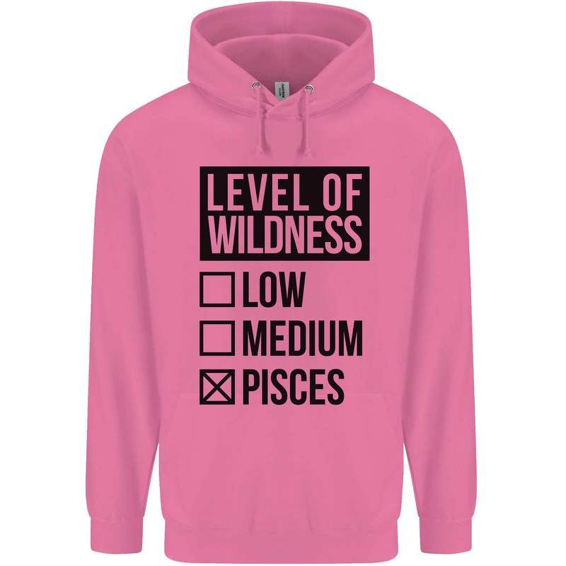 Levels of Wildness Pisces Mens 80% Cotton Hoodie Azelea
