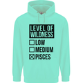Levels of Wildness Pisces Mens 80% Cotton Hoodie Peppermint