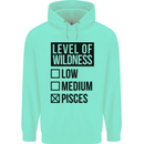 Levels of Wildness Pisces Mens 80% Cotton Hoodie Peppermint