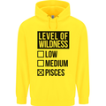 Levels of Wildness Pisces Mens 80% Cotton Hoodie Yellow