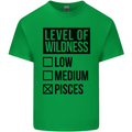 Levels of Wildness Pisces Mens Cotton T-Shirt Tee Top Irish Green