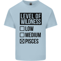 Levels of Wildness Pisces Mens Cotton T-Shirt Tee Top Light Blue