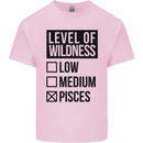 Levels of Wildness Pisces Mens Cotton T-Shirt Tee Top Light Pink