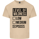Levels of Wildness Pisces Mens Cotton T-Shirt Tee Top Sand