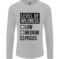 Levels of Wildness Pisces Mens Long Sleeve T-Shirt Sports Grey