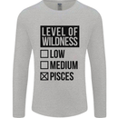 Levels of Wildness Pisces Mens Long Sleeve T-Shirt Sports Grey