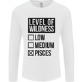 Levels of Wildness Pisces Mens Long Sleeve T-Shirt White