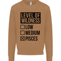Levels of Wildness Pisces Mens Sweatshirt Jumper Caramel Latte