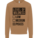 Levels of Wildness Pisces Mens Sweatshirt Jumper Caramel Latte