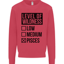 Levels of Wildness Pisces Mens Sweatshirt Jumper Heliconia