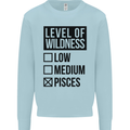 Levels of Wildness Pisces Mens Sweatshirt Jumper Light Blue