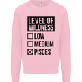 Levels of Wildness Pisces Mens Sweatshirt Jumper Light Pink