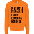 Levels of Wildness Pisces Mens Sweatshirt Jumper Orange