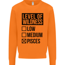 Levels of Wildness Pisces Mens Sweatshirt Jumper Orange