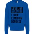 Levels of Wildness Pisces Mens Sweatshirt Jumper Royal Blue