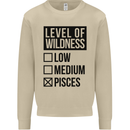Levels of Wildness Pisces Mens Sweatshirt Jumper Sand