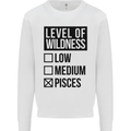 Levels of Wildness Pisces Mens Sweatshirt Jumper White