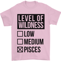 Levels of Wildness Pisces Mens T-Shirt Cotton Gildan Light Pink