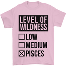 Levels of Wildness Pisces Mens T-Shirt Cotton Gildan Light Pink