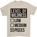 Levels of Wildness Pisces Mens T-Shirt Cotton Gildan Sand
